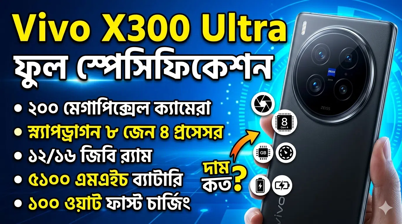 Vivo X300 Ultra Camera Price and Review ফুল স্পেসিফিকেশন