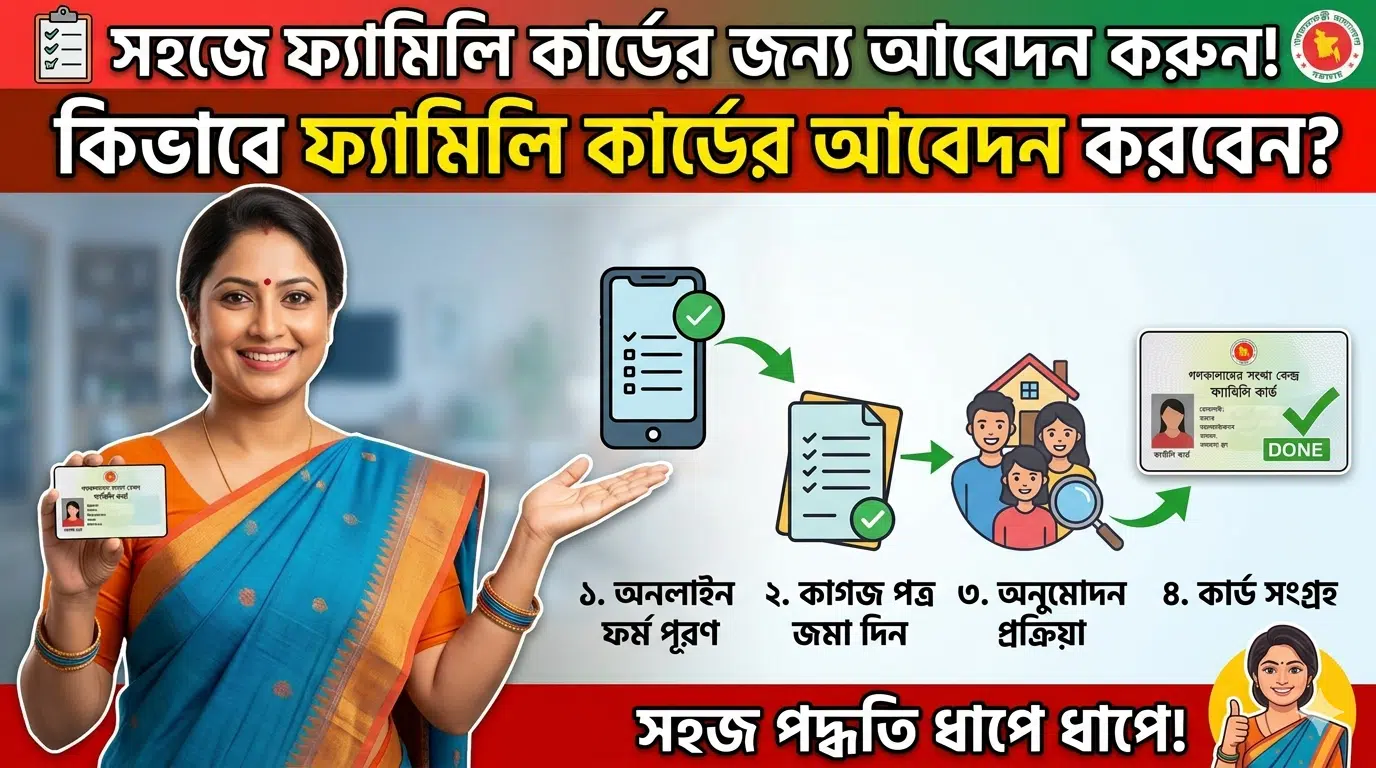 ফ্যামিলি কার্ড অনলাইনে আবেদন